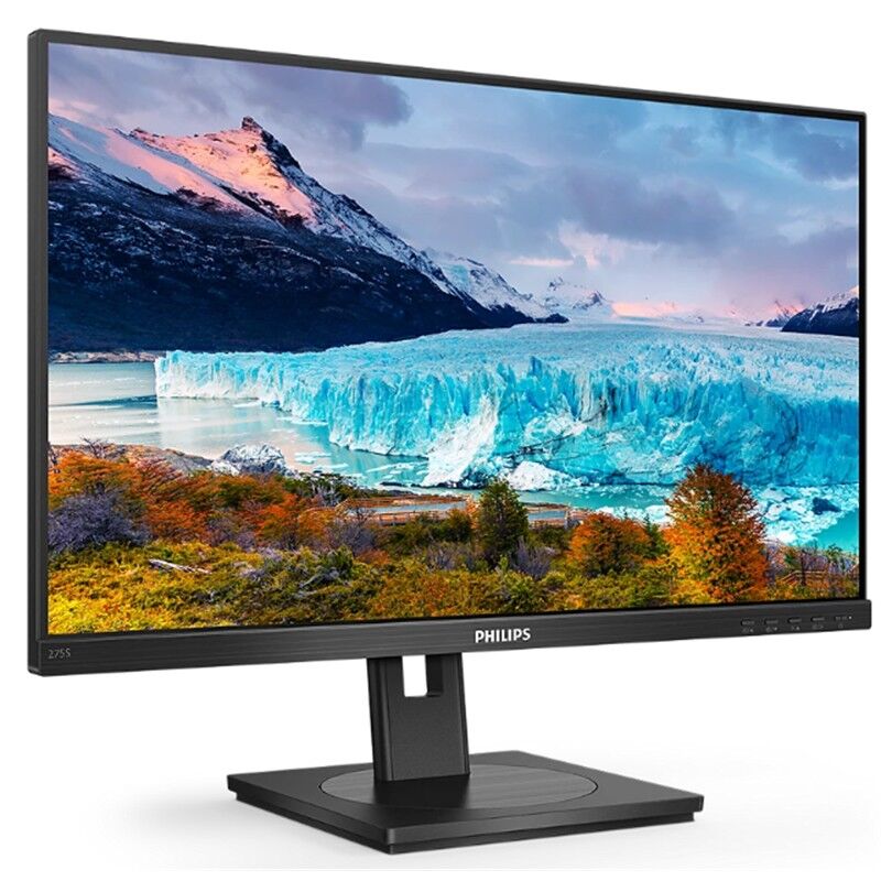 27 PHILIPS 275S1AE/00 IPS 4MS 75MHZ 1XHDMI 1XDP 1XDVI 2K QHD 2560X1440 HOPARLÖR YÜKSEKLİK AYARI FLICKER-FREE VESA