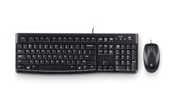 LOGITECH MK120 TR Q USB KABLOLU KLAVYE VE MOUSE SET SİYAH 920-002560