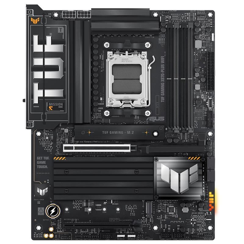 ASUS TUF GAMING X870-PLUS WIFI DDR5 8000MHZ 1XHDMI 2XUSB4 4XM.2 AM5 ATX (AMD AM5 9000/8000/7000 SERİLERİ İLE UYUMLU)