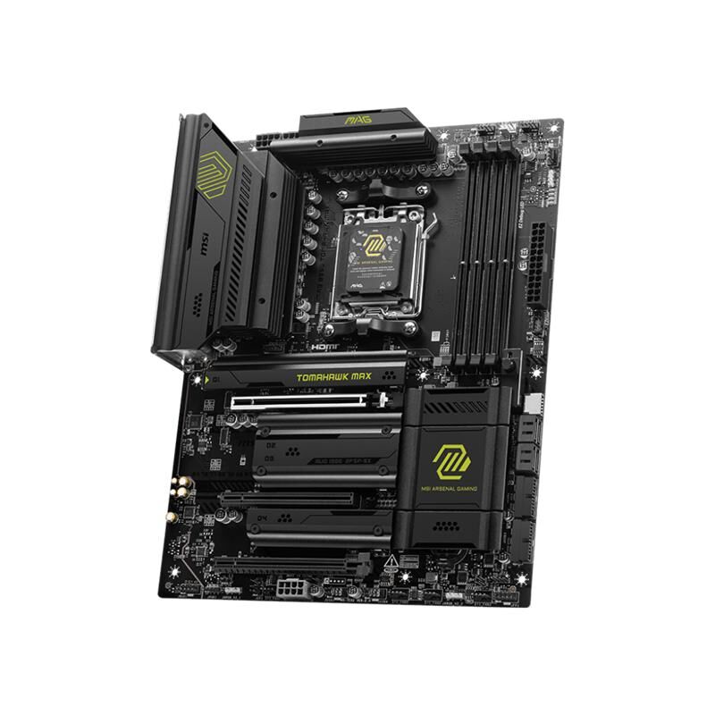 MSI MAG B850 TOMAHAWK MAX WIFI DDR5 8400MT/S 1XHDMI 4XM.2 ATX AM5 (AMD AM5 9000/8000/7000 SERİLERİ İLE UYUMLU)