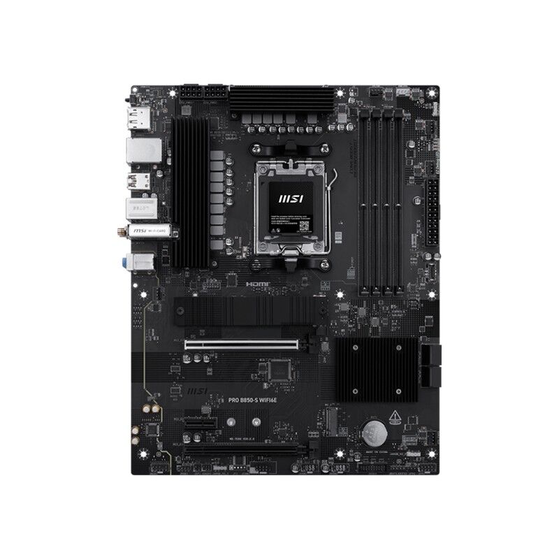 MSI PRO B850-S WIFI6E DDR5 8200MT/S 1XHDMI 1XDP 2XM.2 AM5 ATX (AMD AM5 9000/8000/7000 SERİLERİ İLE UYUMLU)