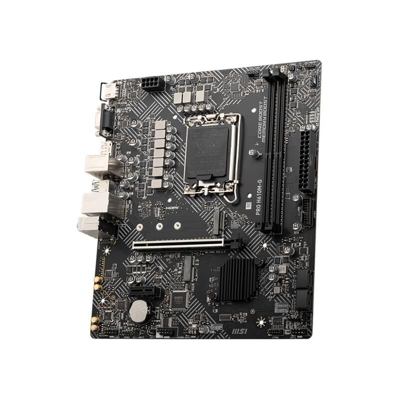 MSI PRO H610M-G DDR5 5600MHZ 1XVGA 1XHDMI 1XDP 1XM.2 USB 3.2 MATX 1700P (12. / 13. VE 14. NESİL İŞLEMCİ UYUMLU)