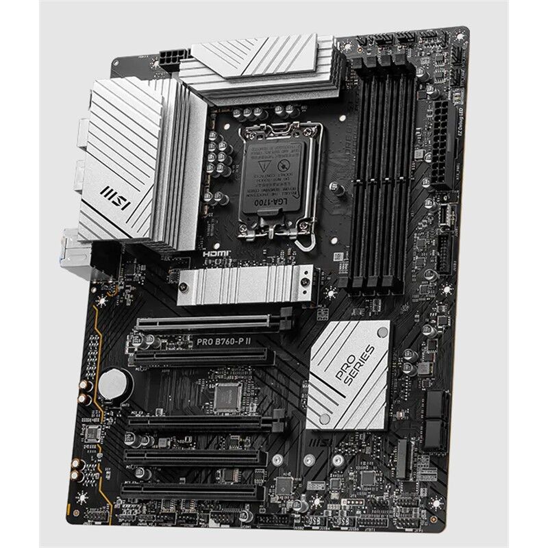 MSI PRO B760-P II DDR5 7200MHZ 1XHDMI 1XDP 2XM.2 USB 3.2 ATX 1700P (12. / 13. VE 14. NESİL İŞLEMCİ UYUMLU)